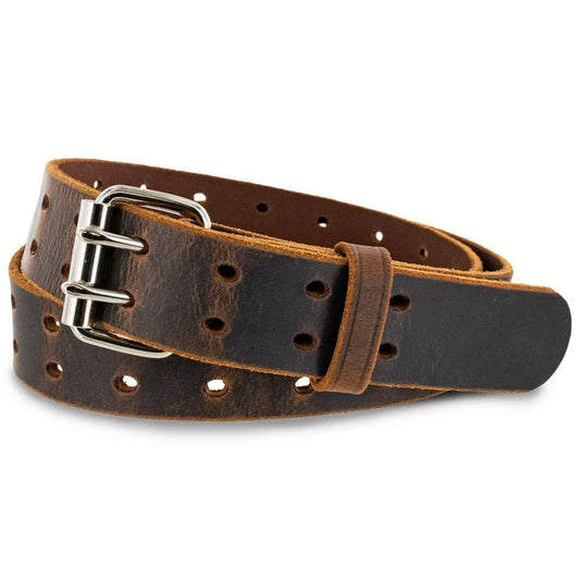 The Woodstock Double Prong Retro Style Jean Belt - 1.5"